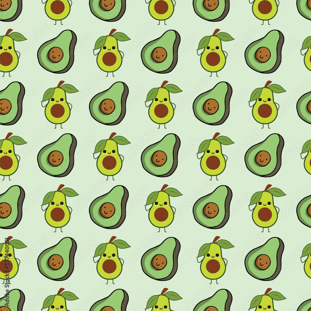 Dreaming Of Avocados Seamless Vector Pattern Design Dreaming Of Avocados Seamless Vector Pattern Design