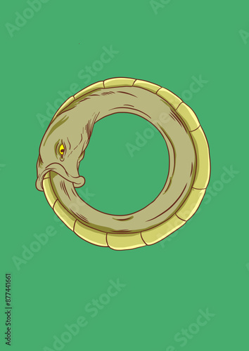 Fényképezés A graphic representation of the ouroboros