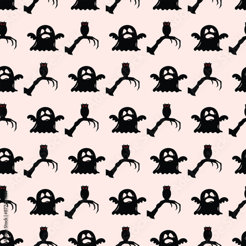 Magical Hands Seamless Vector Pattern Design