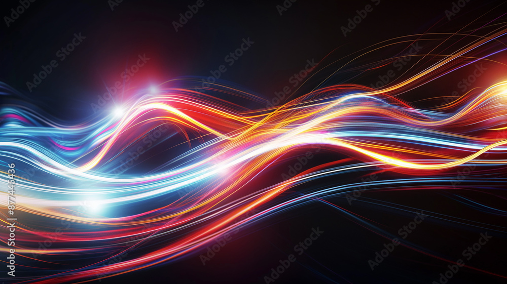 Colorful glowing particle in abstract wave background. Abstract shiny celebration texture Colorful glowing particle in abstract wave background. Abstract shiny celebration texture
