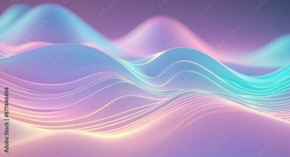 digital abstract background with smooth, flowing waves in gradient shades of purple, blue and pink digital abstract background with smooth, flowing waves in gradient shades of purple, blue and pink