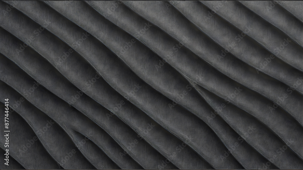 Fototapeta premium Artifical generated grey wave design background. Abstract background wavy lines background