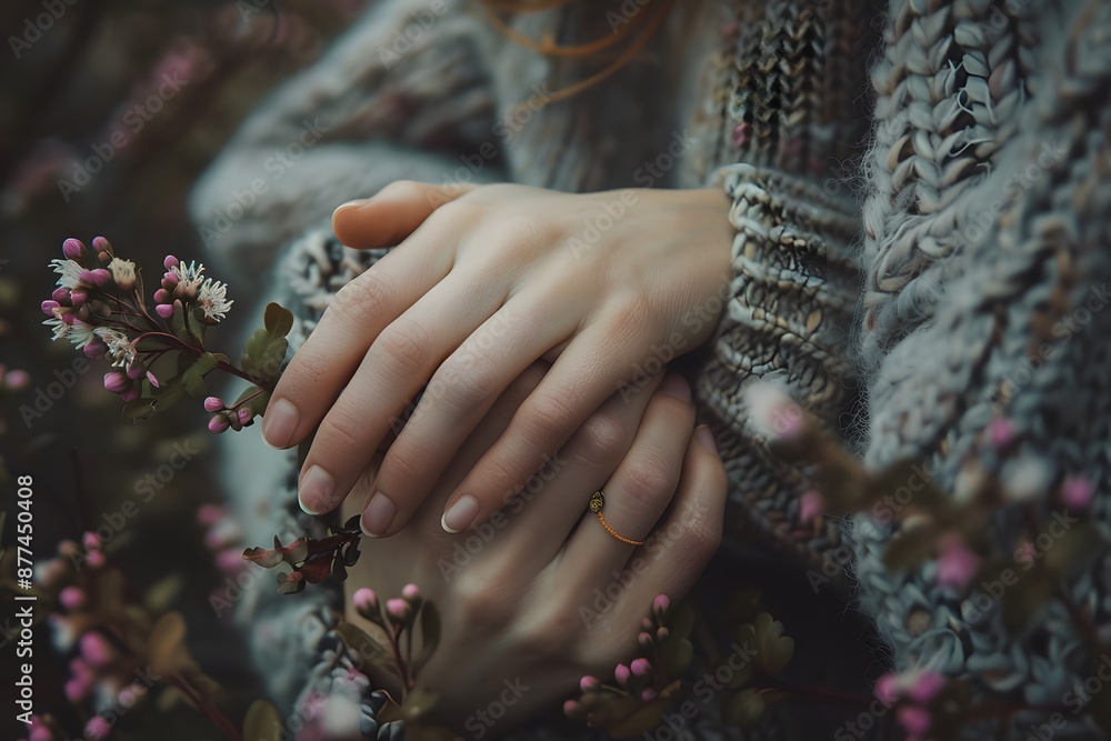 Fototapeta premium natural hands of a women model
