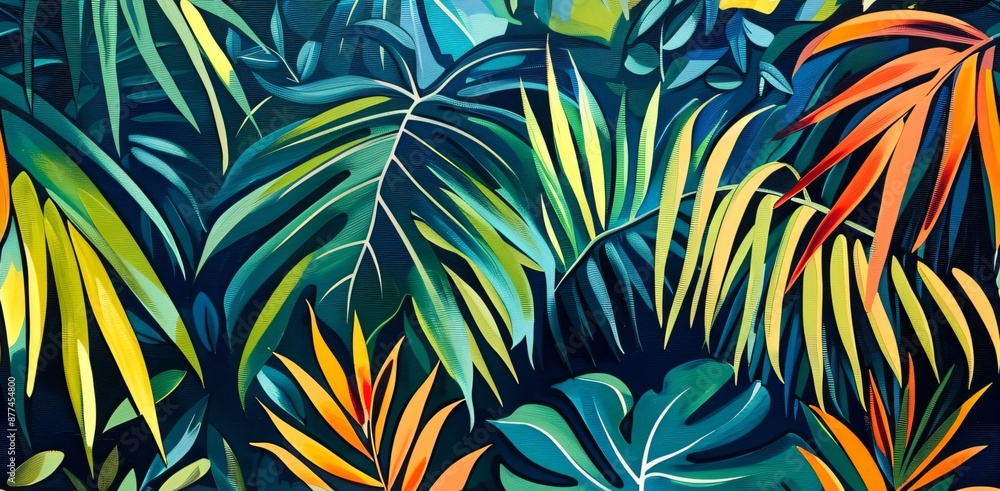 Seamles texture leaf background Seamles texture leaf background