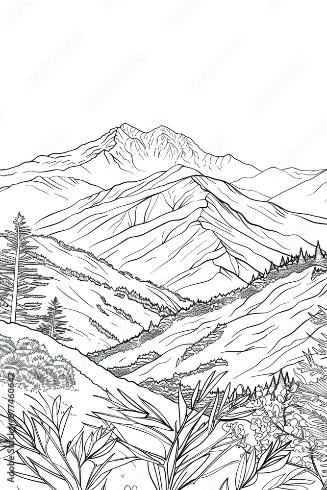landscape with mountains landscape with mountains