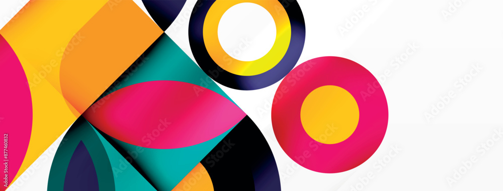 Circles and petals. Geometric beautiful abstract minimal template for Wallpaper, Banner, Background, Card, Book Illustration, landing page Circles and petals. Geometric beautiful abstract minimal template for Wallpaper, Banner, Background, Card, Book Illustration, landing page
