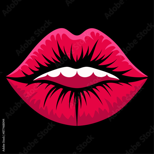 lipstick kiss with lips print set, lipstick lips, red lips print vector, Female red lipstick kiss
