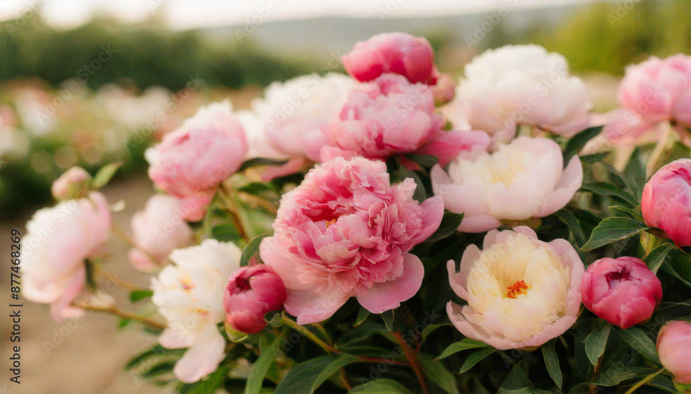 Beautyfull background with pink colorful peonies.Elegant bouquet of a lot of peonies of pink color close up. Beautyfull background with pink colorful peonies.Elegant bouquet of a lot of peonies of pink color close up.
