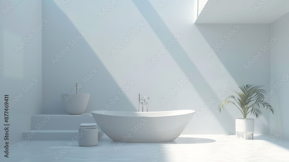 White minimalistic bathroom White minimalistic bathroom