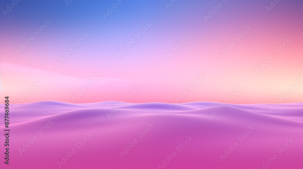 Dreamy Pastel Horizon During Serene Sunset or Sunrise Dreamy Pastel Horizon During Serene Sunset or Sunrise