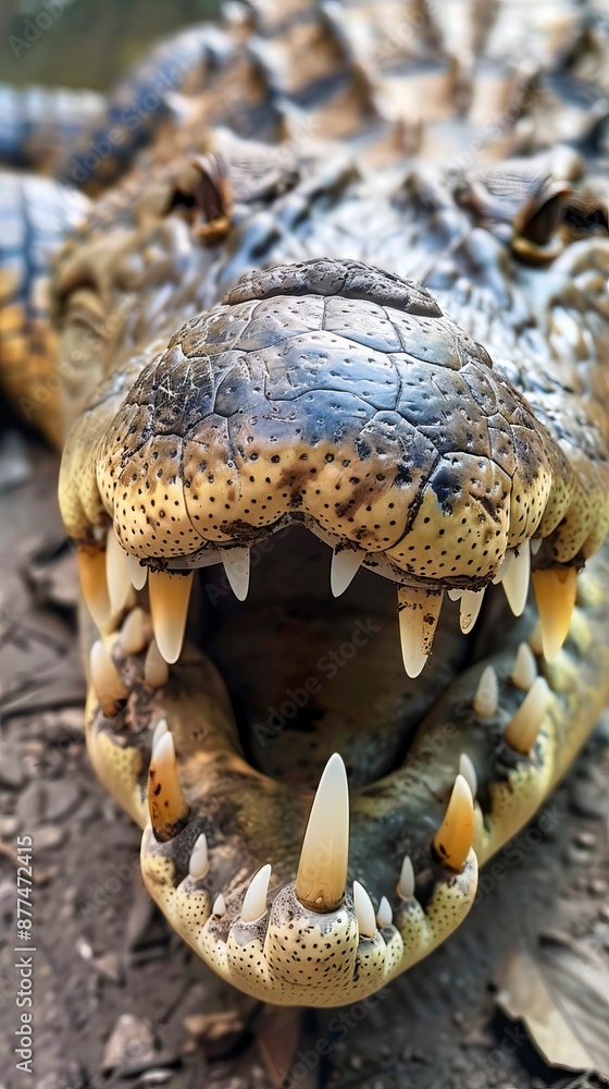 Obraz premium crocodile teeth