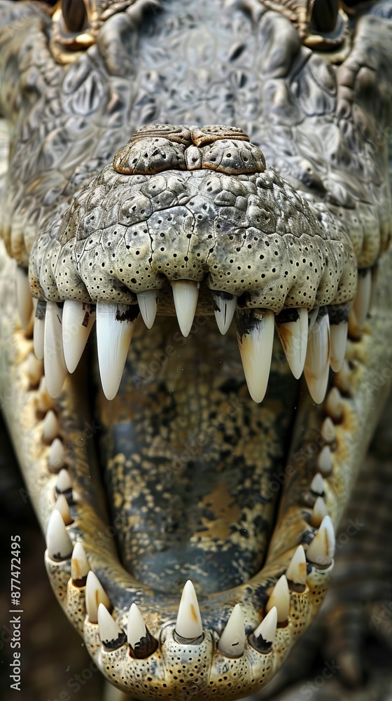 Fototapeta premium crocodile teeth