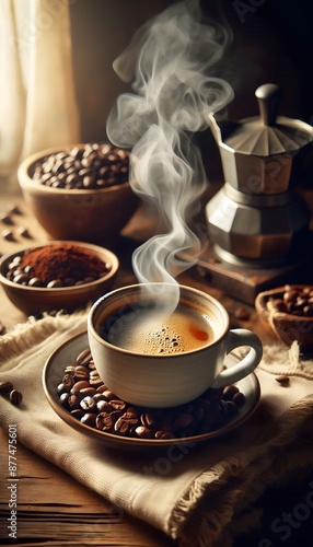 Wallpaper Mural cup of coffee Torontodigital.ca