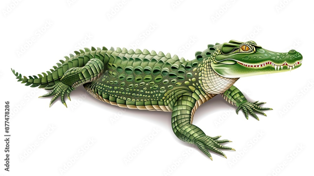 Vector of crocodile design on white background Vector of crocodile design on white background