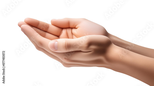 Cupped Hands Reaching Out, Transparent PNG, Graphic Reource photo