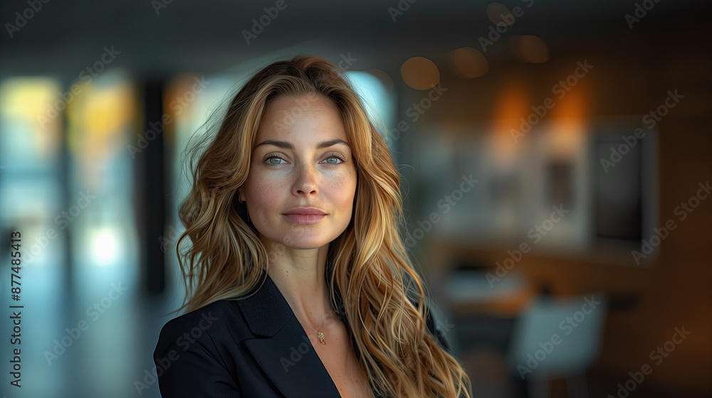 Portrait of a beautiful businesswoman in smart business suit Portrait of a beautiful businesswoman in smart business suit
