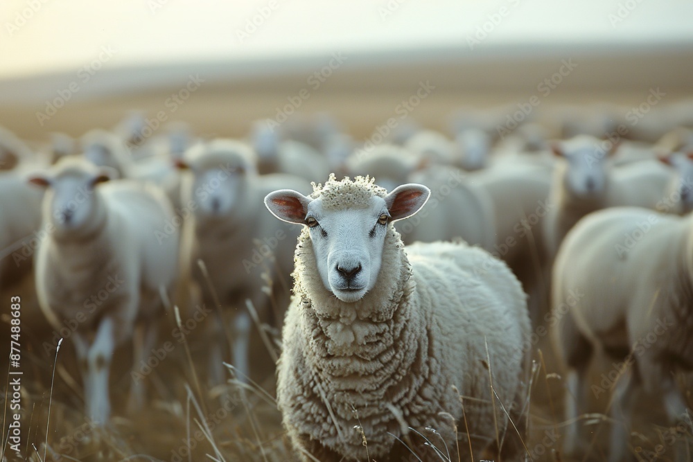 Fototapeta premium Sheep in the field 