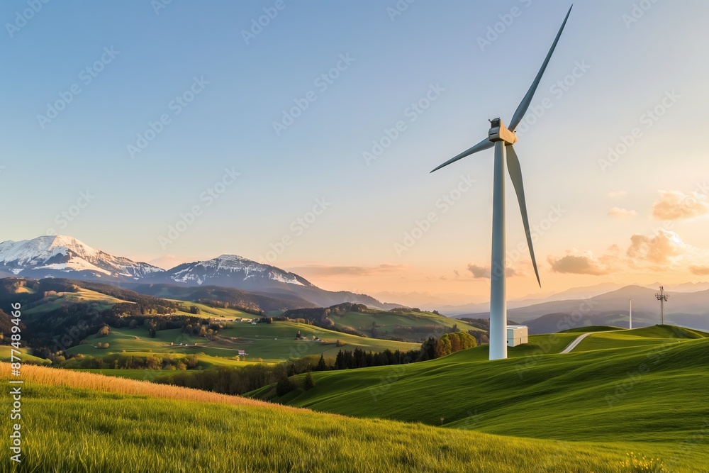 Wind Turbines in Rolling Hills Wind Turbines in Rolling Hills