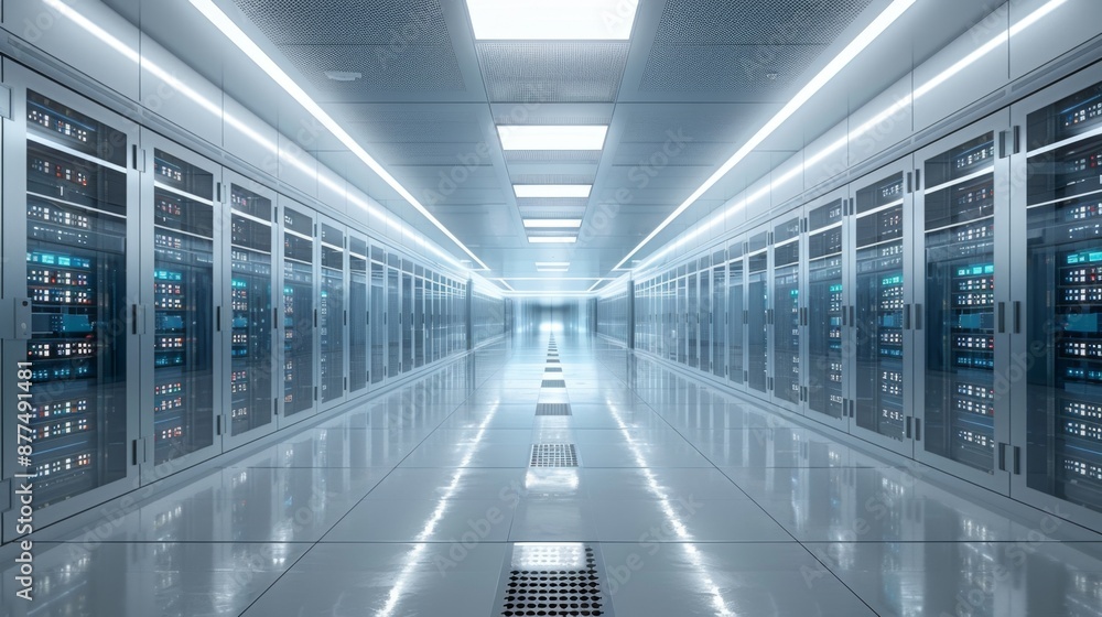 blockchain technology, an empty server room filled with powerful computers, showcasing the core of blockchain networks and their decentralized structure blockchain technology, an empty server room filled with powerful computers, showcasing the core of blockchain networks and their decentralized structure