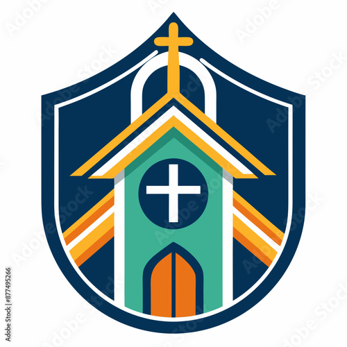 church logo vecrot design  photo