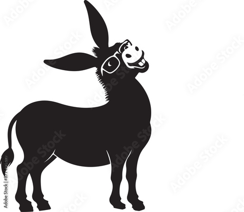 Beautiful donkey kids vector design.