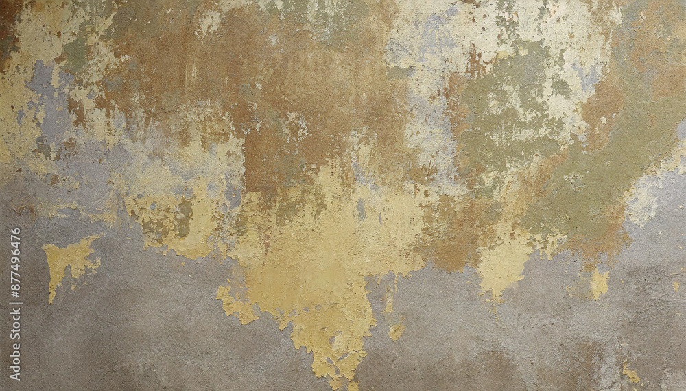 Old weathered concrete wall with peeling paint with different colors on each layer textured background Old weathered concrete wall with peeling paint with different colors on each layer textured background