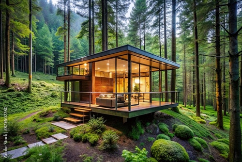 Forest Haven A Blend of Nature and Contemporary Comfort, Nature, Forest, Contemporary © joompon