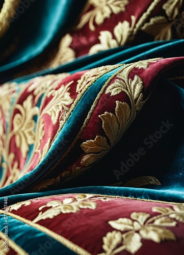 Luxurious Embroidered Velvet Cushions
