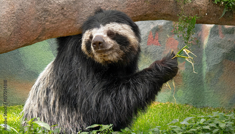 Funny sloth hanging on tree branch, cute face look, perfect portrait of wild animal in the Rainforest of Costa Rica scratching the belly, Bradypus variegatus, brown-throated three-toed sloth, relaxed Funny sloth hanging on tree branch, cute face look, perfect portrait of wild animal in the Rainforest of Costa Rica scratching the belly, Bradypus variegatus, brown-throated three-toed sloth, relaxed