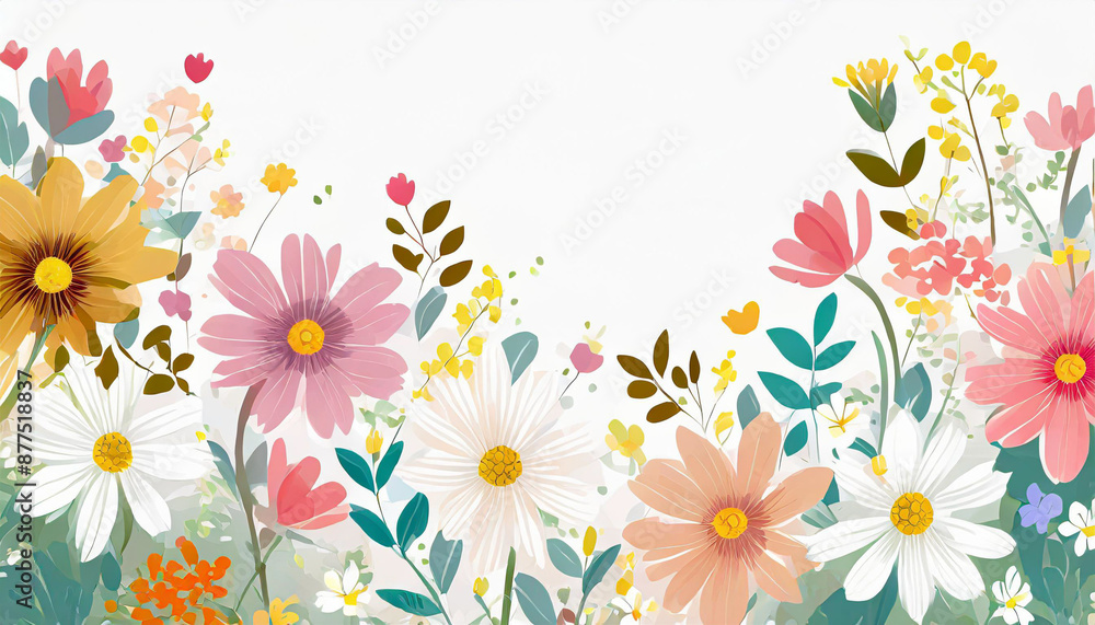 Dainty Abstract flower Bright and cute colors pattern, simple, neutral flowers on white background Seamless pattern of elegant, dainty, neutral watercolor floral for fabric, home decor, and wrapping Dainty Abstract flower Bright and cute colors pattern, simple, neutral flowers on white background Seamless pattern of elegant, dainty, neutral watercolor floral for fabric, home decor, and wrapping