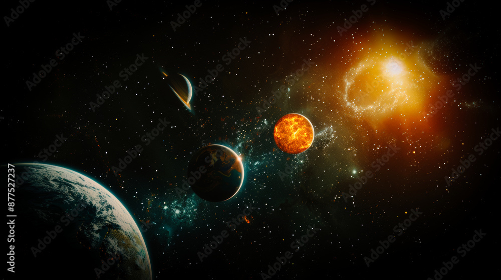 Planets in space Planets in space