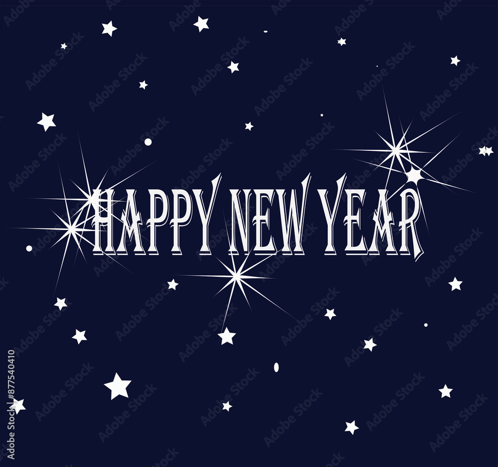 Naklejka premium Happy new year-