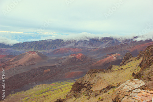 otherworldy view from the top of the mountain photo