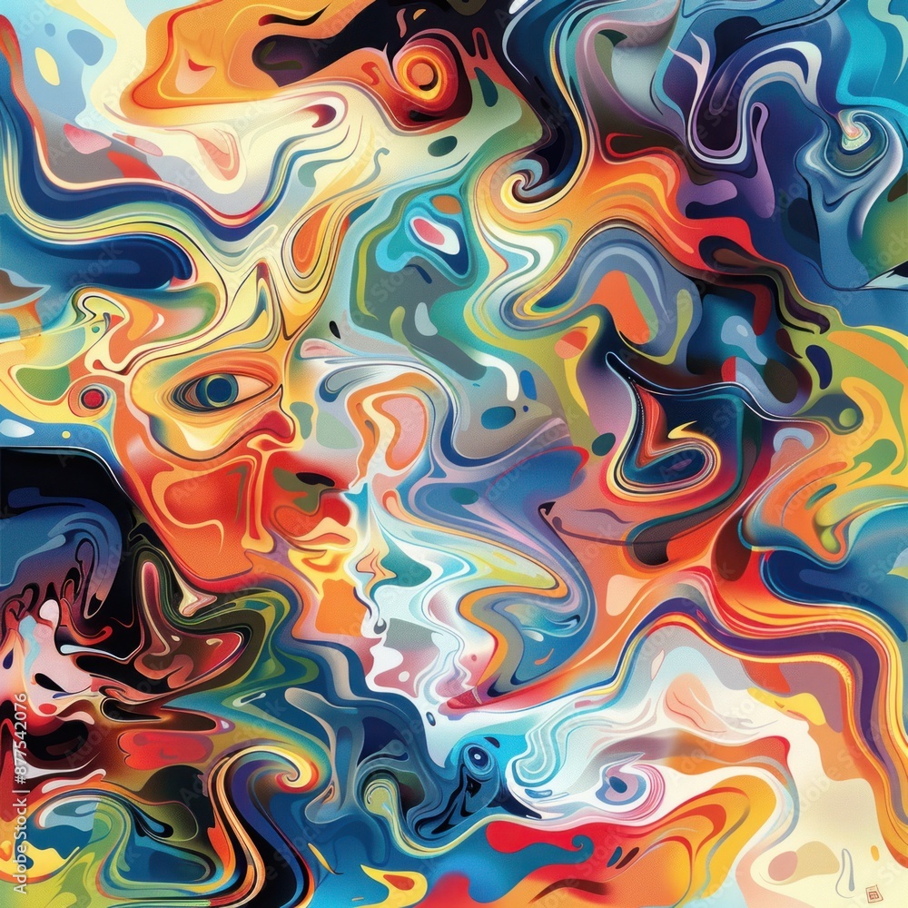 Abstract Swirls of Color - A Kaleidoscope of Hues Abstract Swirls of Color - A Kaleidoscope of Hues