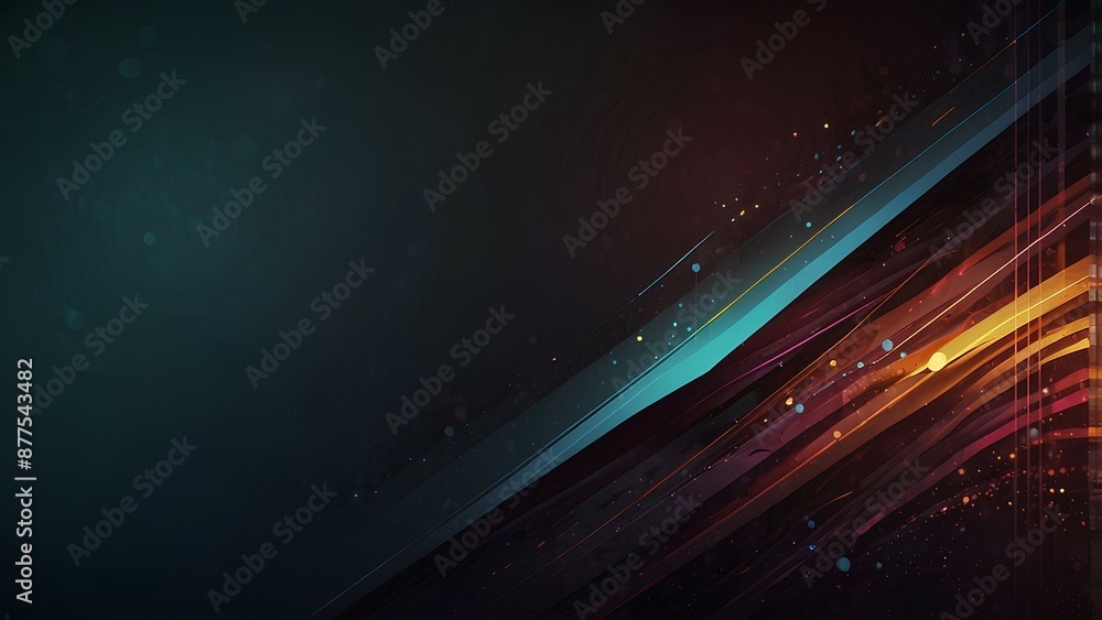 Obraz premium Vibrant Abstract Digital Background Wallpaper with Ample Copy Space
