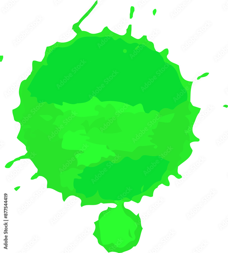 Green splashes hand made tracing for holiday design Green splashes hand made tracing for holiday design