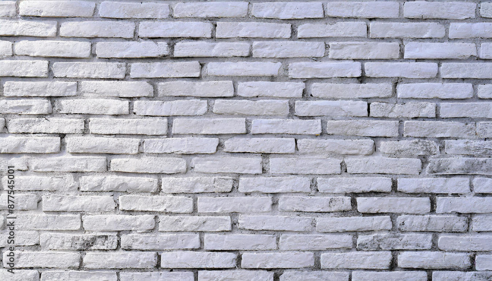 Detail of a white brick wall texture Detail of a white brick wall texture