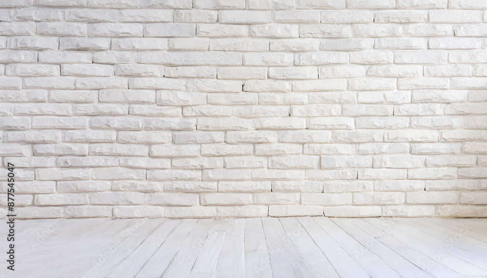 Detail of a white brick wall texture Detail of a white brick wall texture