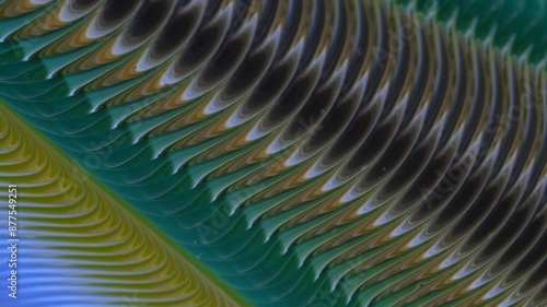 Wallpaper Mural Exquisite abstract design in the style of fluid art, bright colors, marble video in gray, green, yellow tones. A unique abstract background with waves. Torontodigital.ca