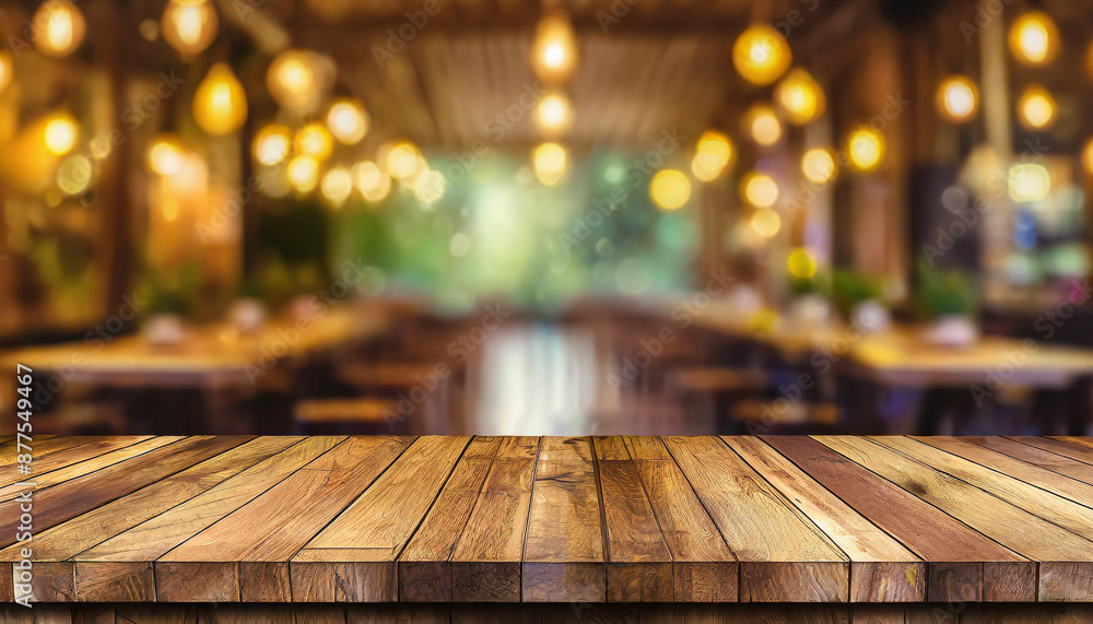 Wooden board empty table in front of blurred background Perspective brown wood over blur in coffee shop or cafe and restaurant- can be used for display or montage your products Wooden board empty table in front of blurred background Perspective brown wood over blur in coffee shop or cafe and restaurant- can be used for display or montage your products