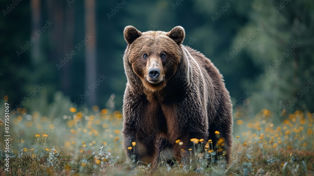 Brown bear in the forest
