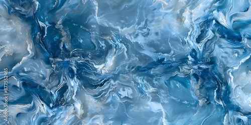 Abstract blue marble texture background