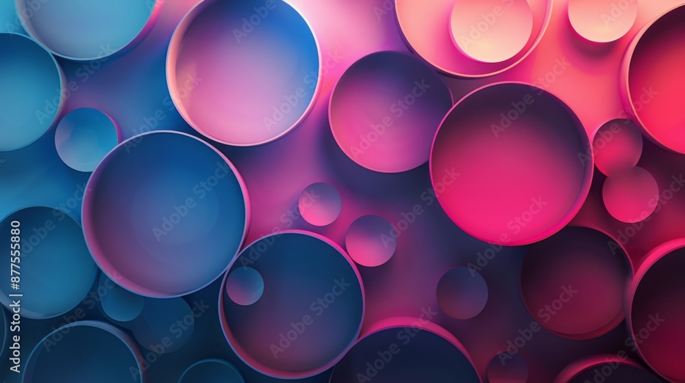A gradient background with smooth color transitions from deep blue to bright pink A gradient background with smooth color transitions from deep blue to bright pink