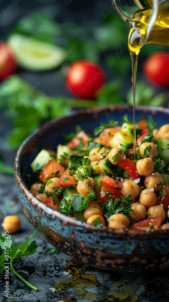 A Drizzle of Sunshine: Chickpea Salad Dressed With Olive Oil A Drizzle of Sunshine: Chickpea Salad Dressed With Olive Oil