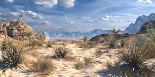 Desert valley background