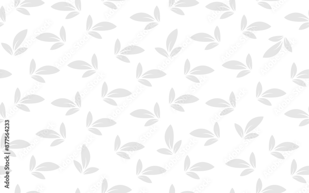 Abstract floral leaves seamless pattern white theme gray summer creative trendy decorative ornamental retro, style, 90s, 80s, old vector texture fabric textile paper print background wallpaper Abstract floral leaves seamless pattern white theme gray summer creative trendy decorative ornamental retro, style, 90s, 80s, old vector texture fabric textile paper print background wallpaper