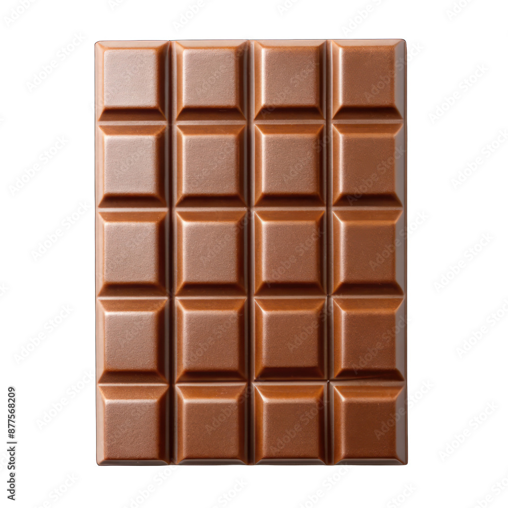 Fototapeta premium A chocolate bar on transparent background