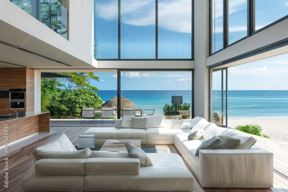 A luxury villa with an infinity pool overlooking the sea captures a sense of abstract wealth, wallpaper luxury, background view A luxury villa with an infinity pool overlooking the sea captures a sense of abstract wealth, wallpaper luxury, background view