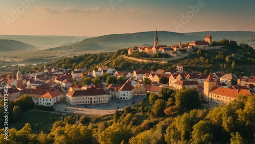 Tokaj city Hungary architecture photo