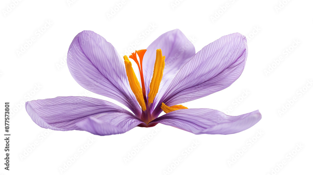 Fototapeta premium A saffron pistil displayed against a white background